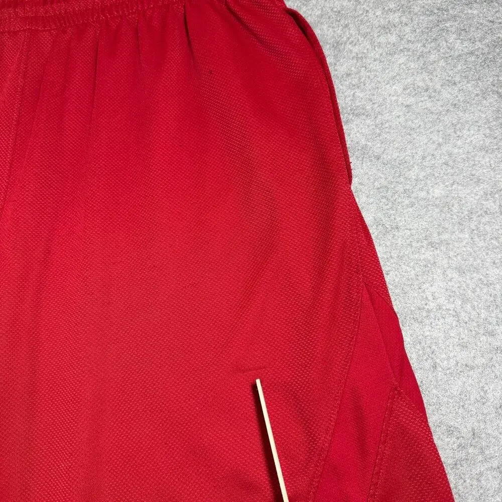 Air Jordan Basketball Shorts Mens M Red Jumpman Logo Drawstring Athletic Pockets